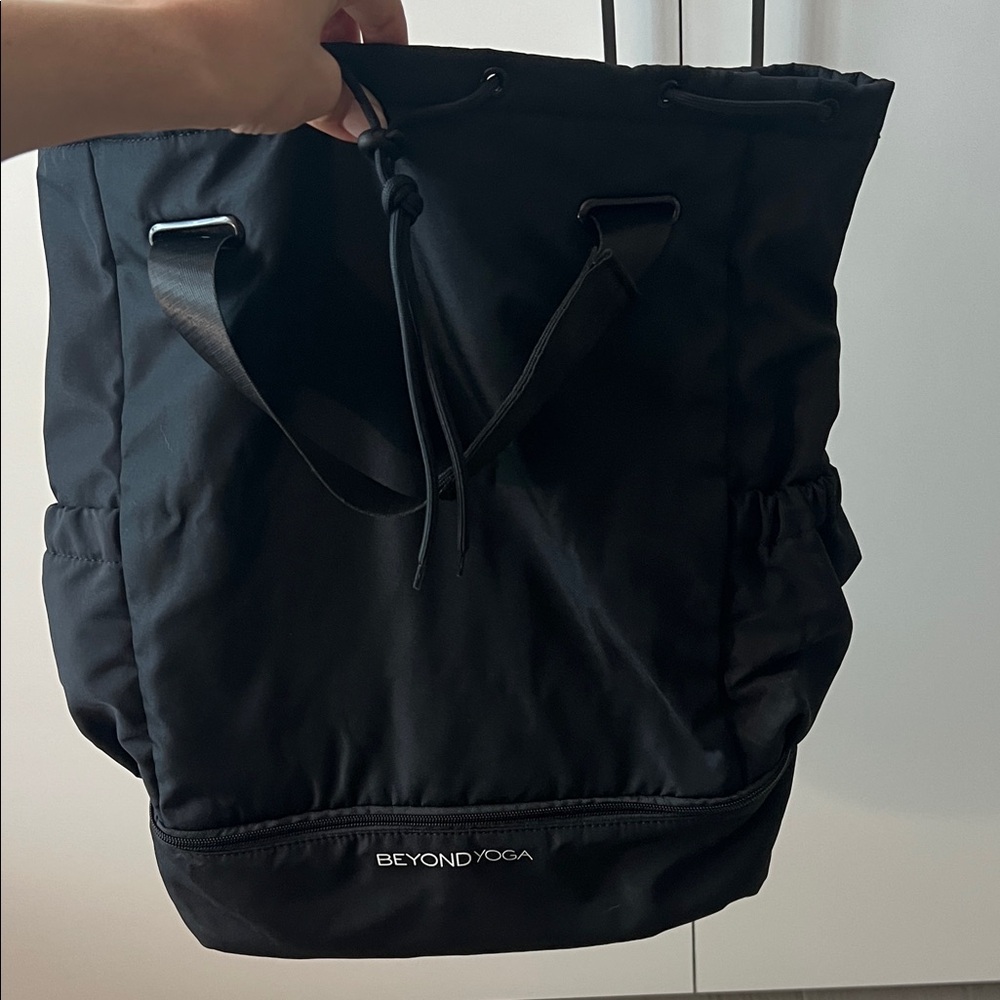 Beyond Yoga Classic Black Duffel Bag